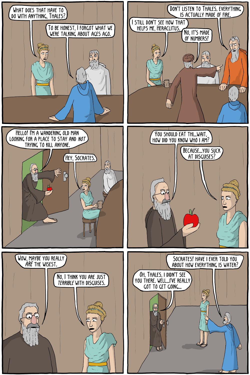 Later on, Socrates forgot that he poisoned the apple, and ate it himself. Plato had to make up this whole story about an apology, because it was just too embarrassing.