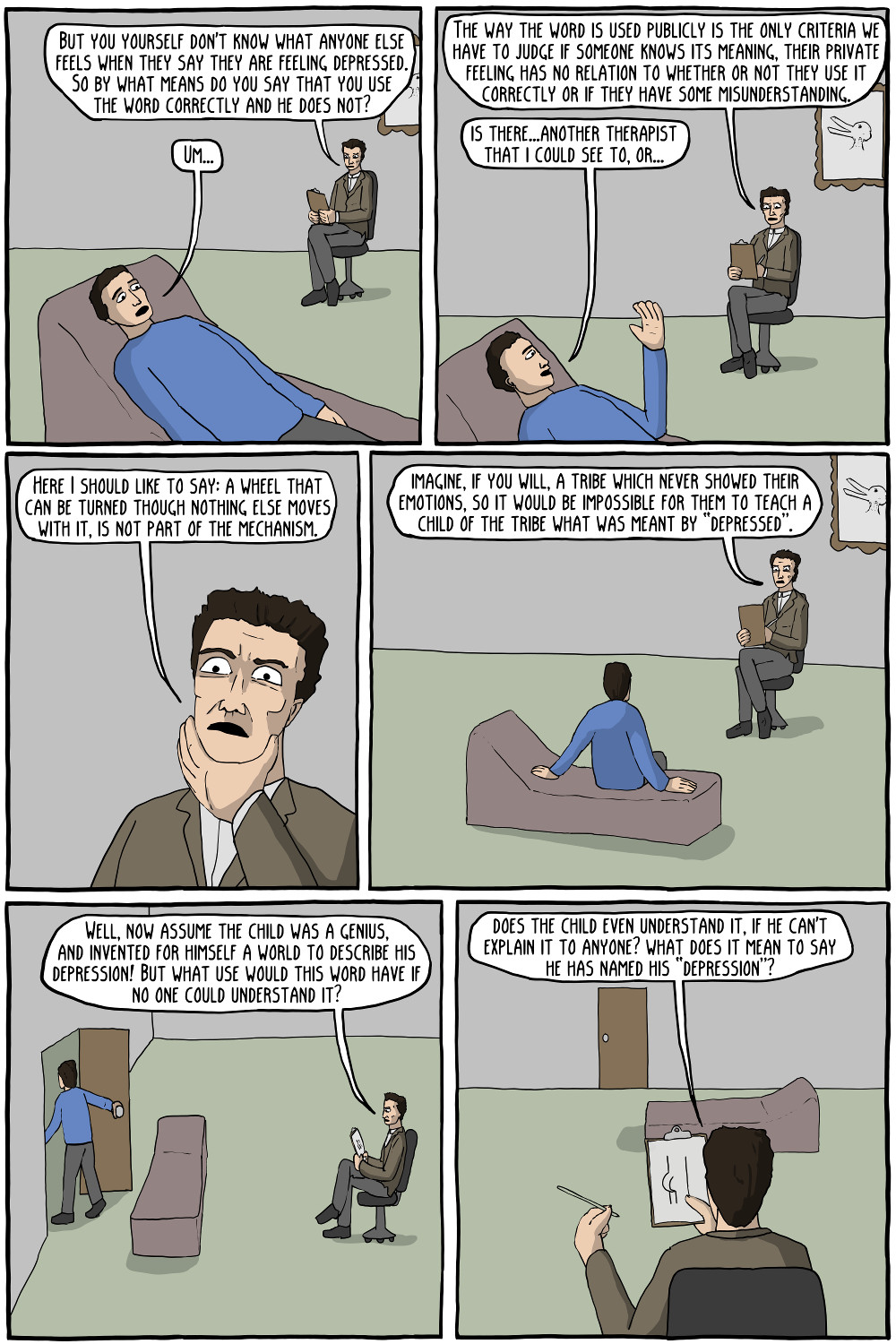 ludwig wittgenstein - existential comics