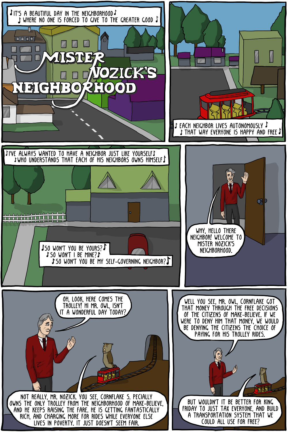 Mister Nozicks Neighborhood Existential Comics 