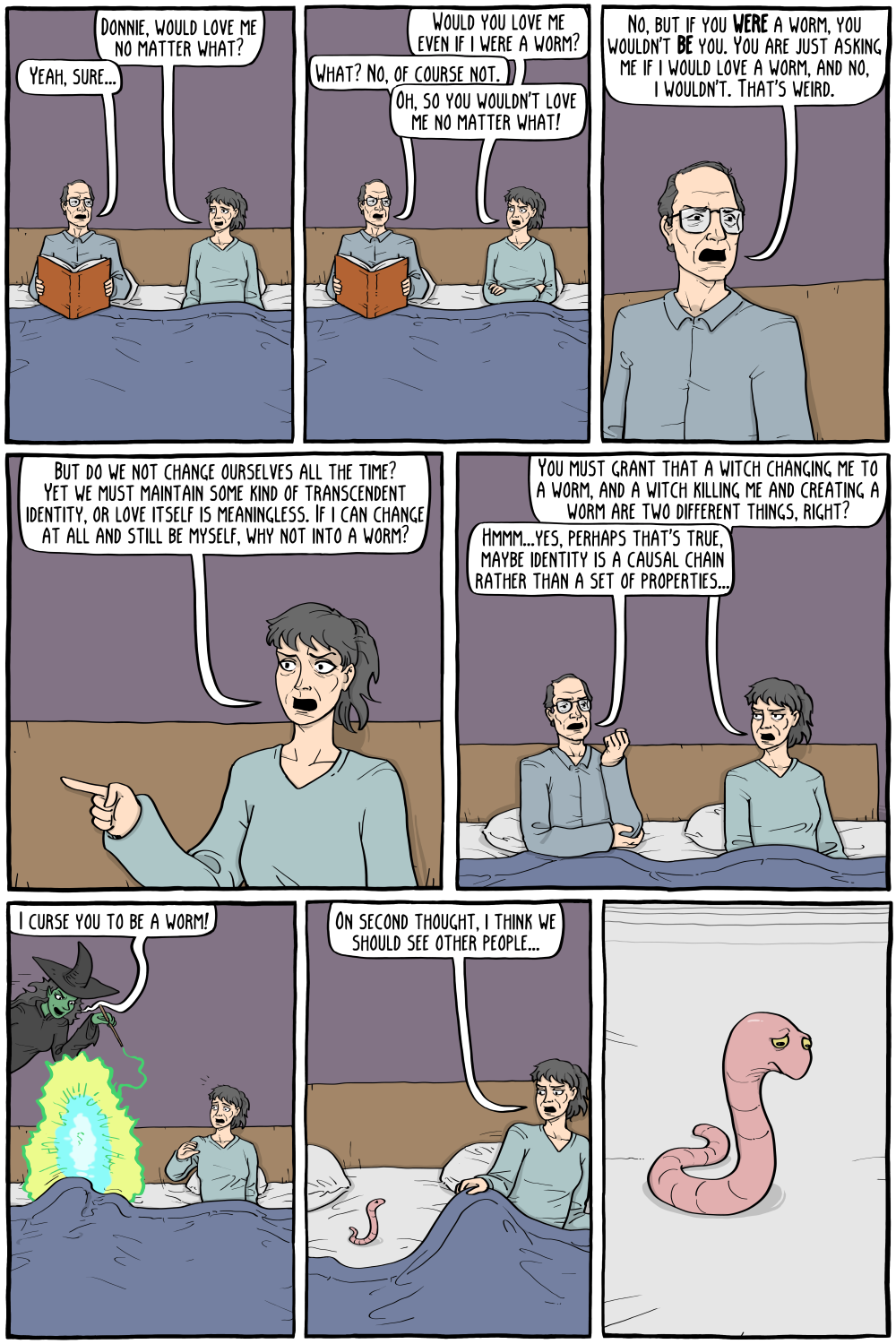 Would You Still Love Me If I Were A Worm Existential Comics