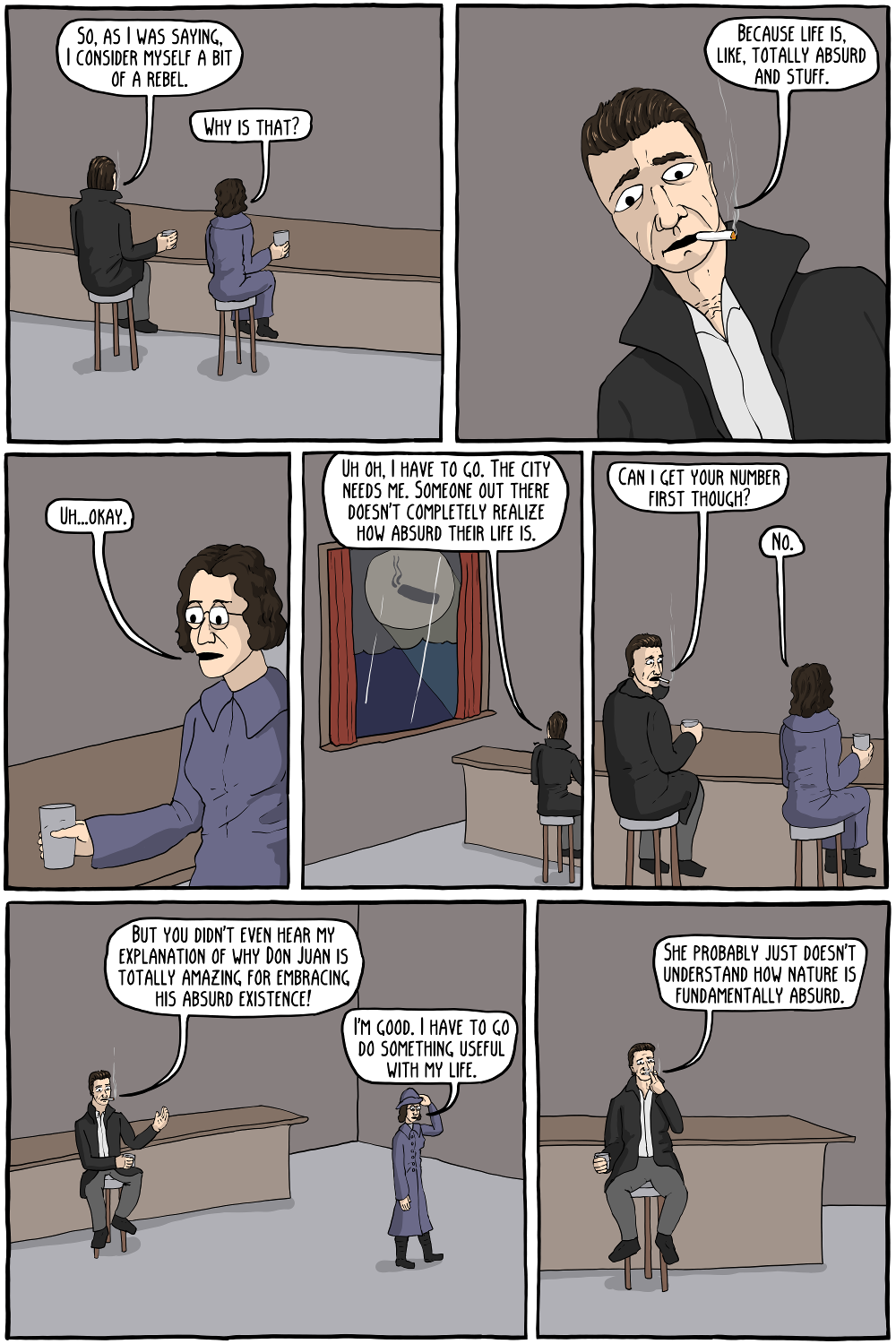 Albert Camus The Absurd Hero Existential Comics