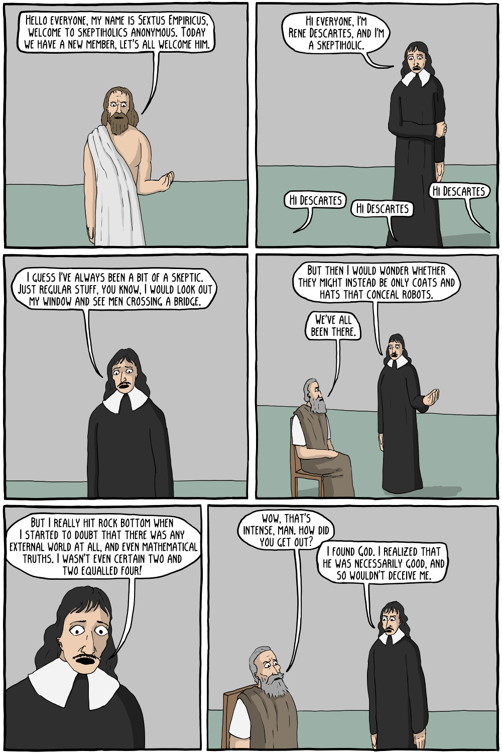 Rene Descartes Existential Comics