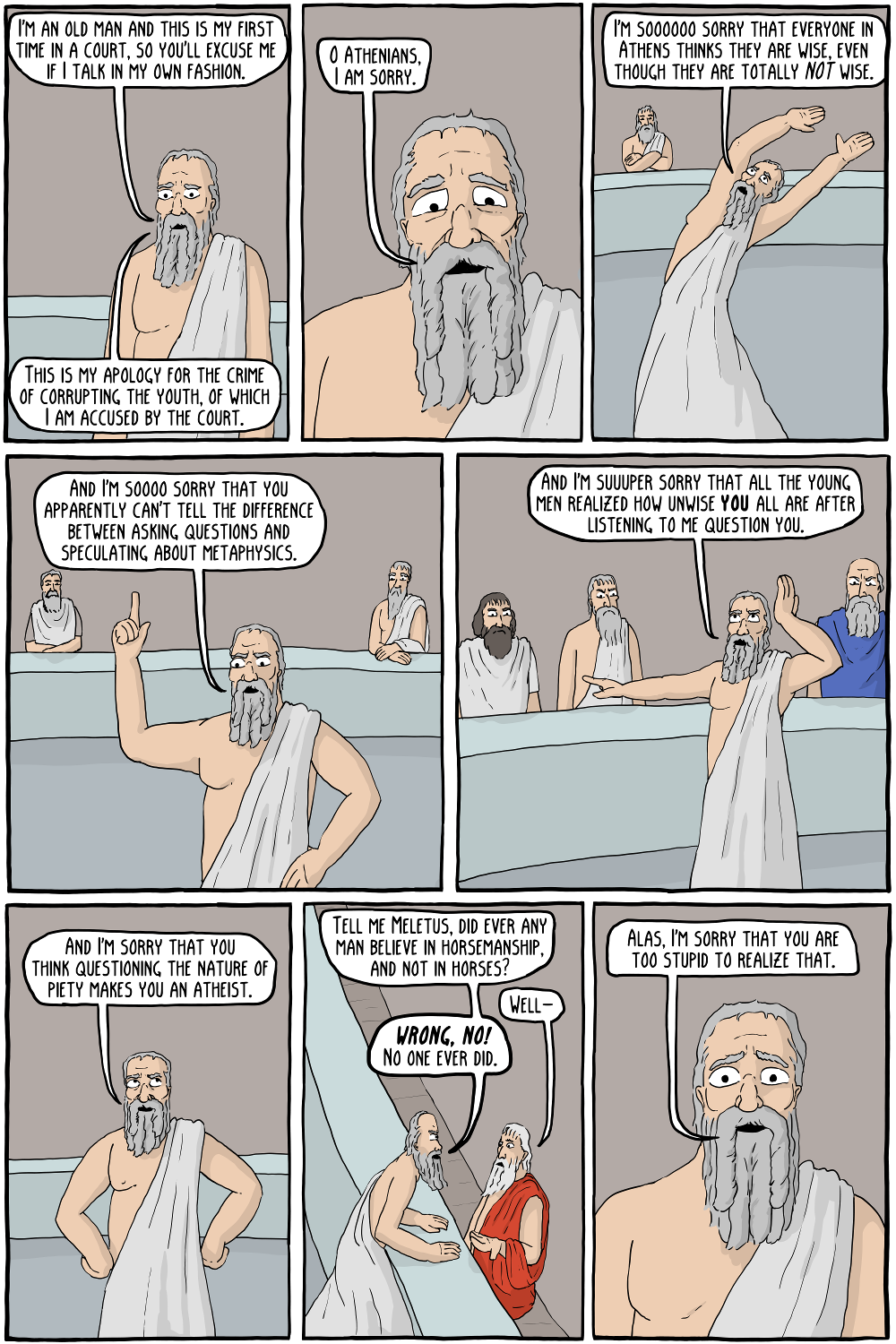Aristotle And Plato Comic